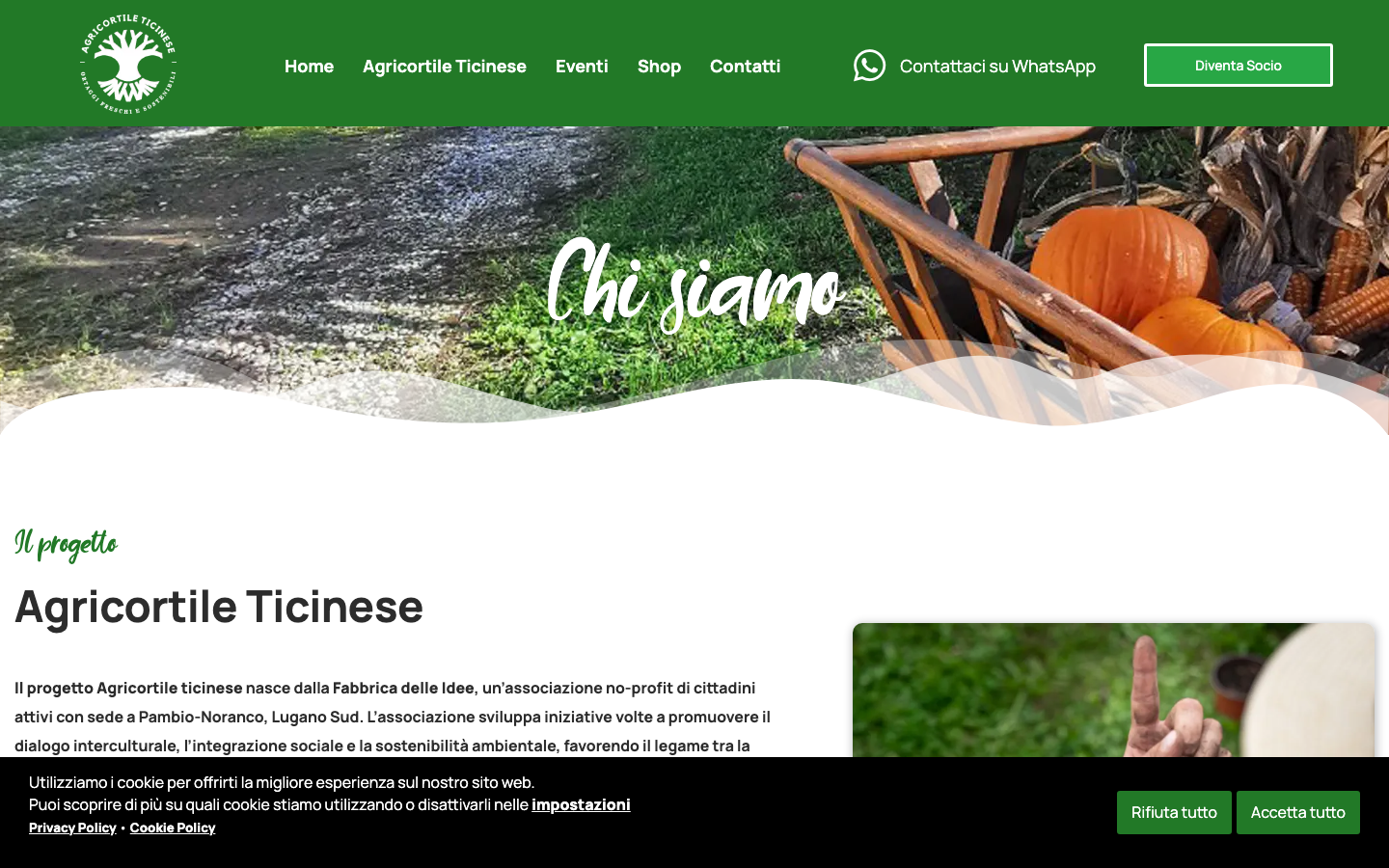 Agricortile Ticinese - chi siamo orto didattico Lugano