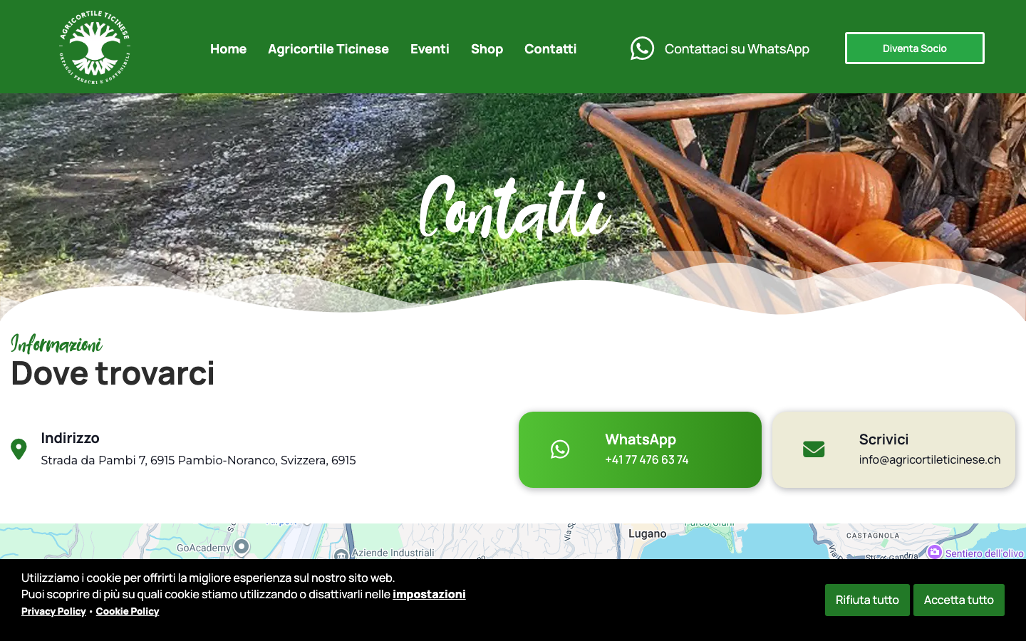 Agricortile Ticinese - contatti e WhatsApp