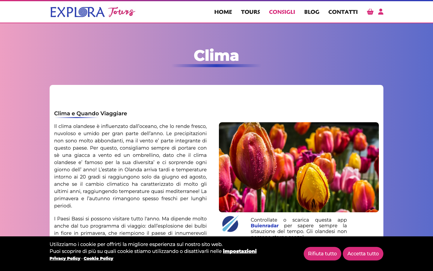 Exploratours consigli di viaggio - guida pratica Olanda