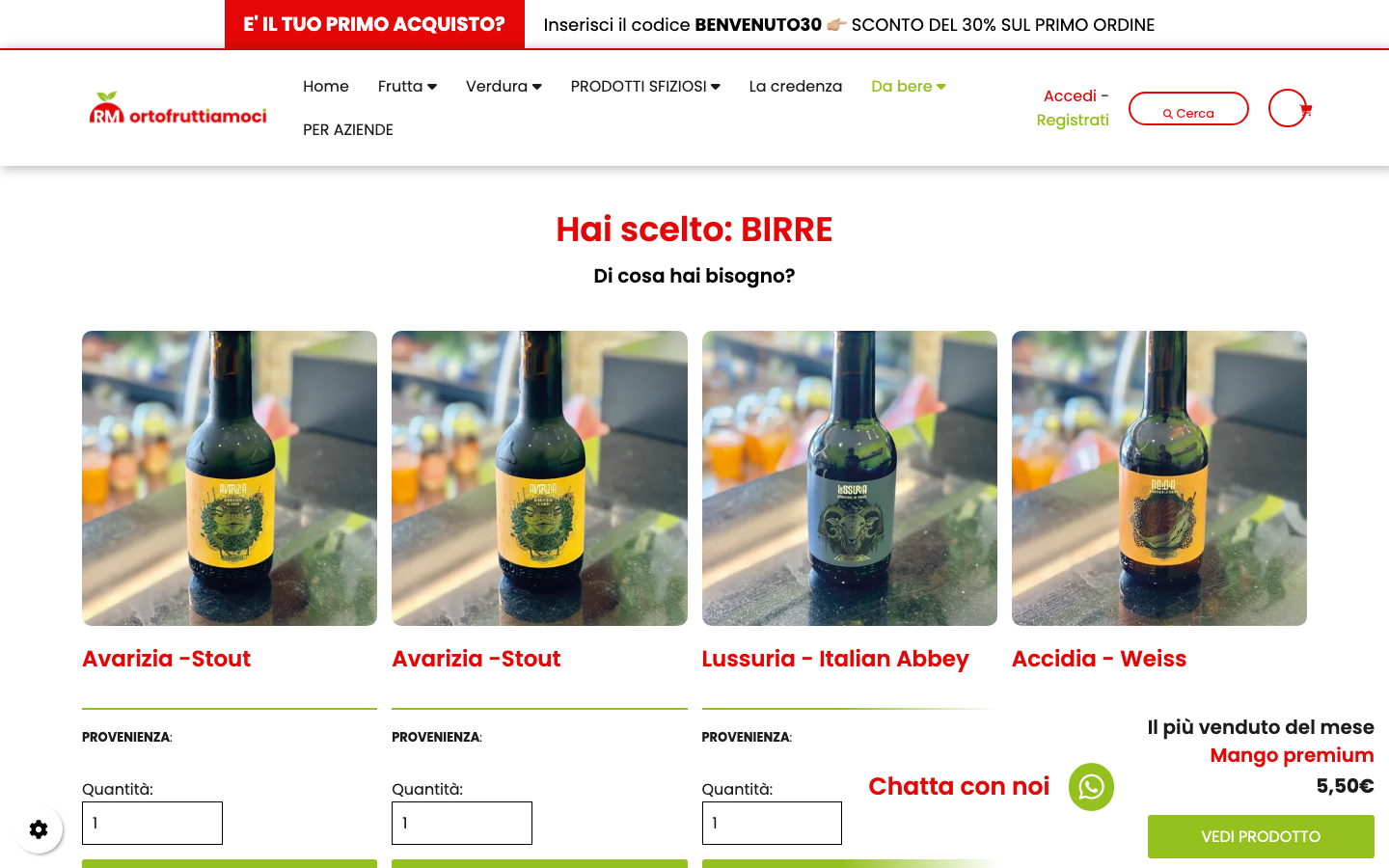 Ortofruttiamoci birre artigianali - collezione peccati capitali