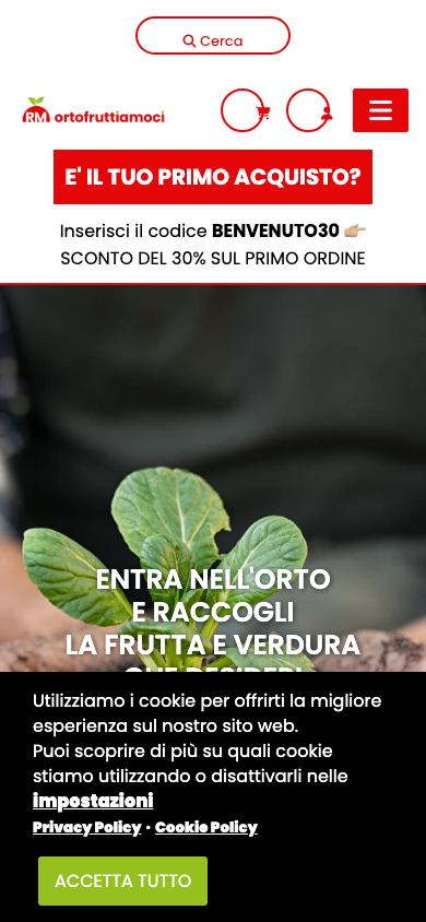 Ortofruttiamoci su mobile - spesa di frutta online