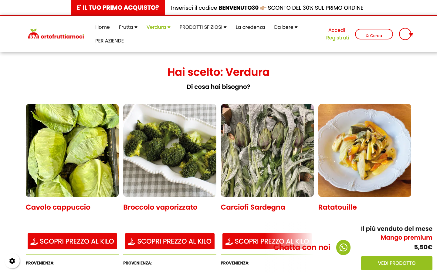 Ortofruttiamoci catalogo verdura - fresche, lavorate, grigliate, vaporizzate