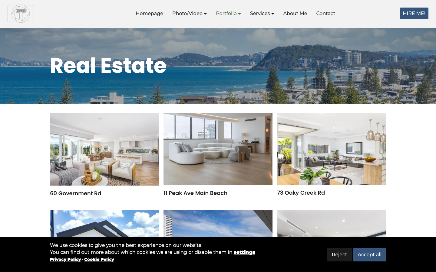 TZero Photography - portfolio real estate Gold Coast