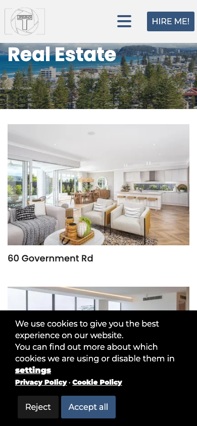 TZero portfolio real estate mobile