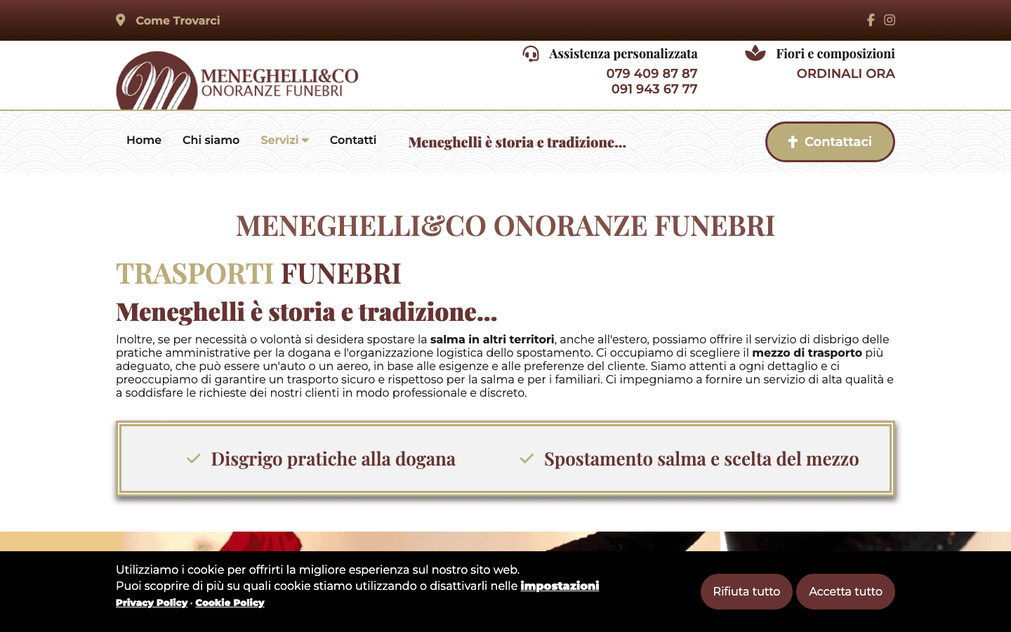 Meneghelli - trasporti funebri internazionali