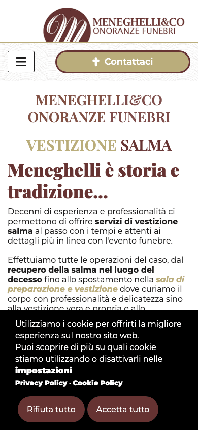 Meneghelli servizio vestizione salma mobile